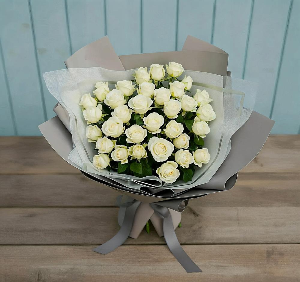 Букет Белоснежная нежность в Тасеево