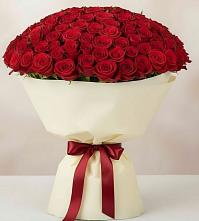 Букет 101 Красная роза Милано в Тасеево
