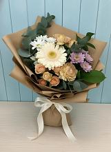 Букет цветов из:  Герберы и Хризантемы в Тасеево
