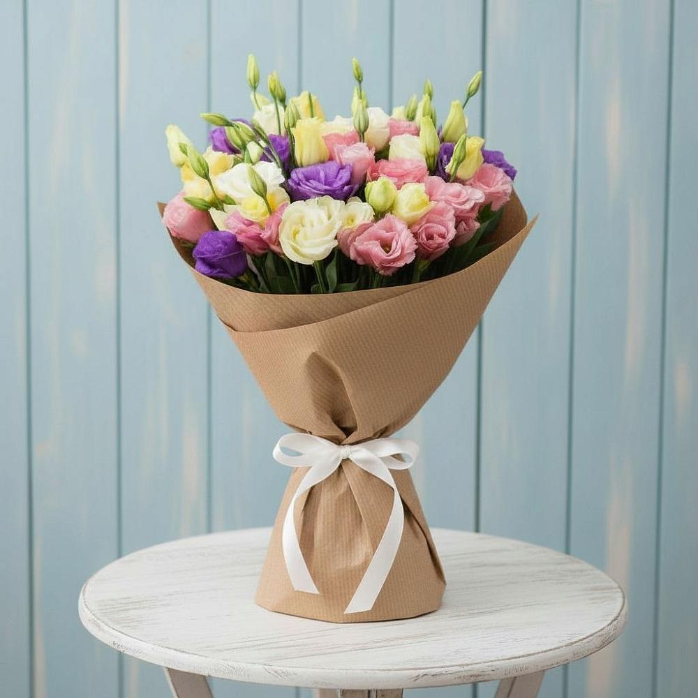 Букет цветов из: Лизиантусы в Тасеево