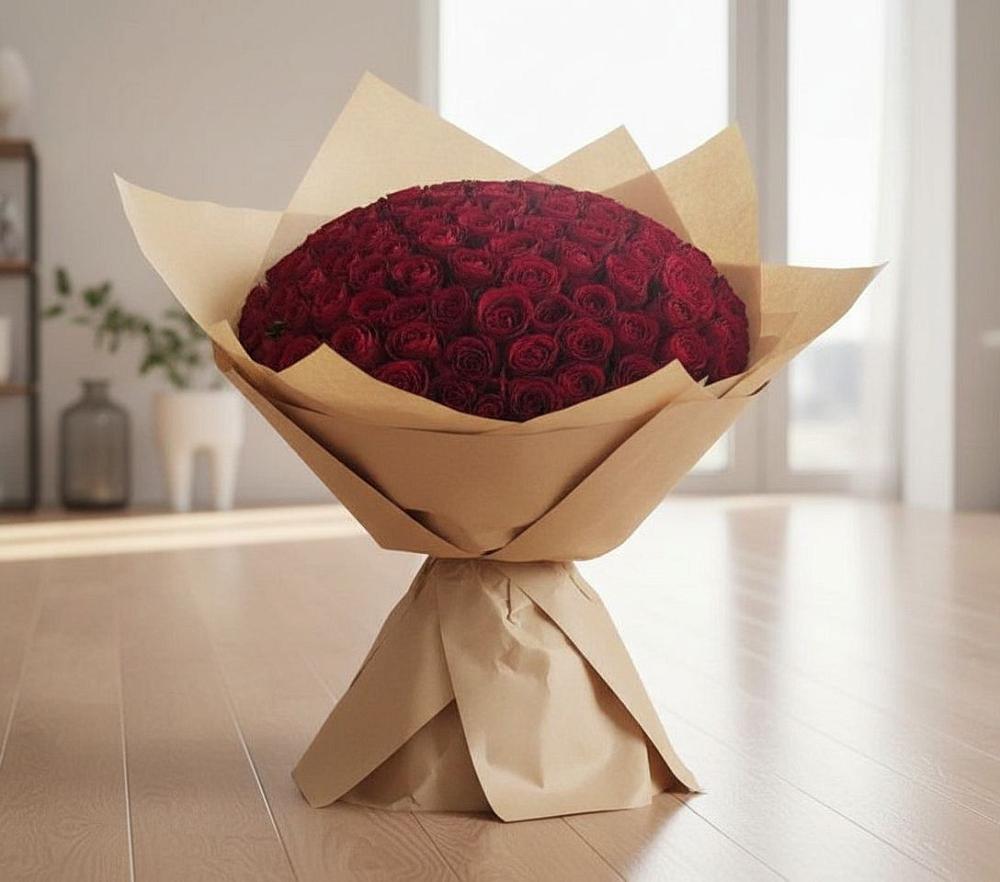 Букет 101 Красная роза в Тасеево