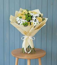 Букет цветов из:  Хризантемы и Розы в Тасеево