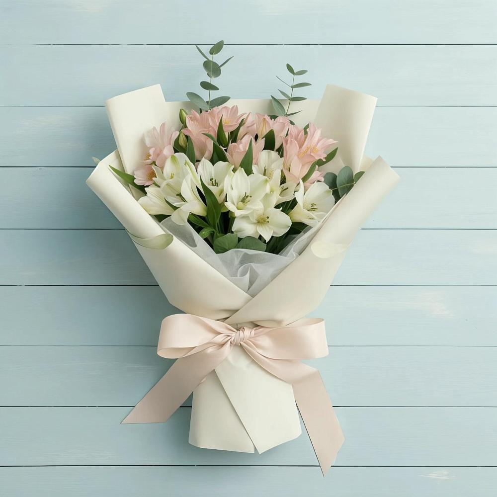 Букет цветов из: Альстромерии в Тасеево